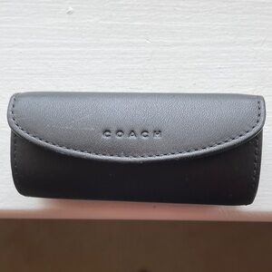 Coach Black Leather Lipstick Case